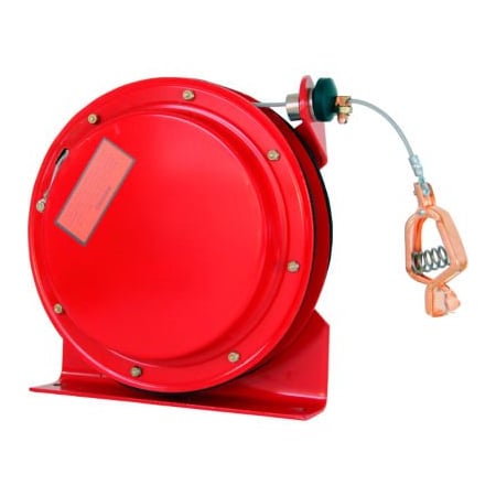Lind Equipment 50' HD Reel, Clear Coated Cable, LE-21C Copper Alligator Clip., Red Enamel ML2930-46